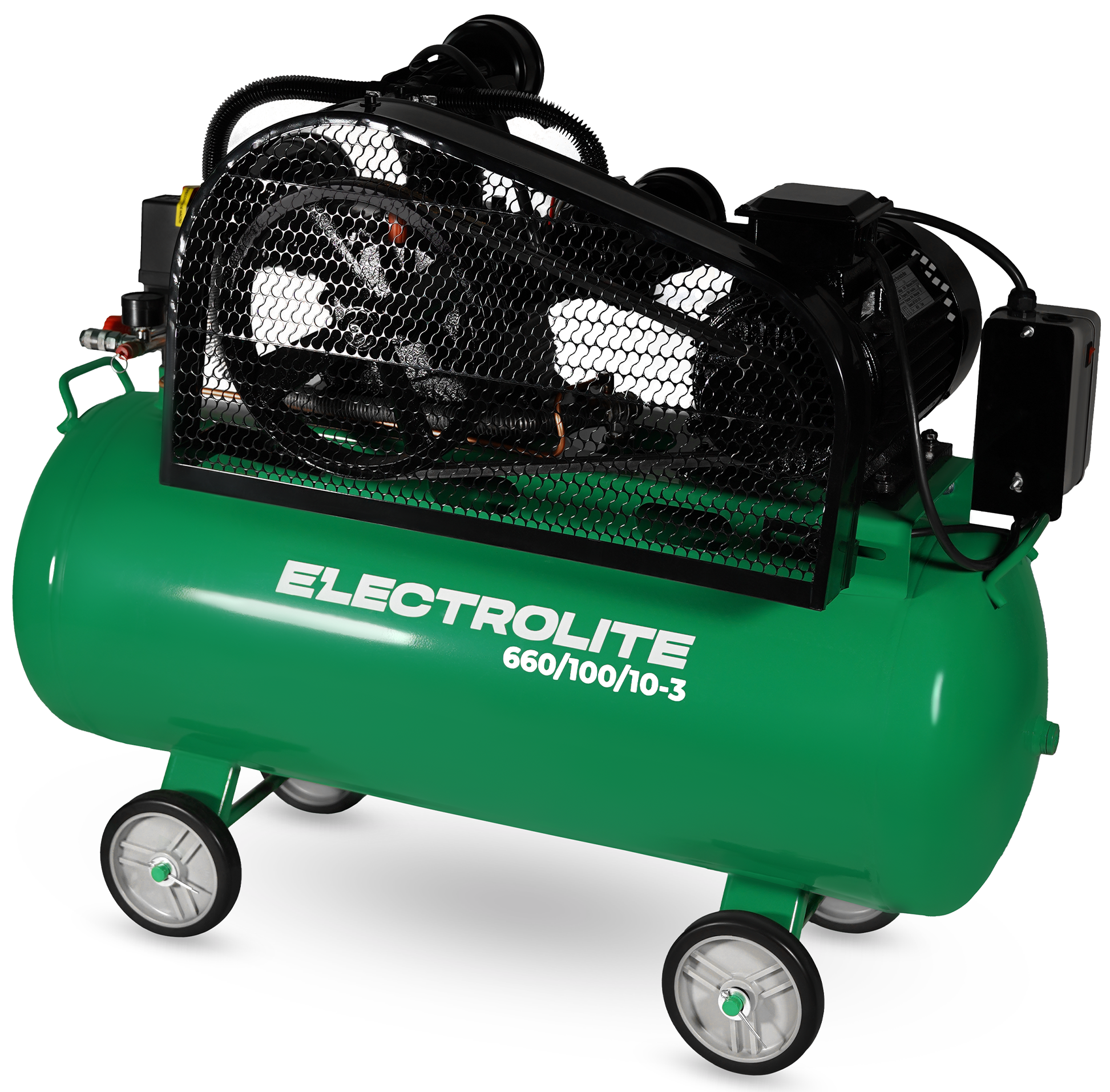 Компрессор ременной масляный Electrolite 660/100-3 9259092 STDN-0007870 - Вид №4