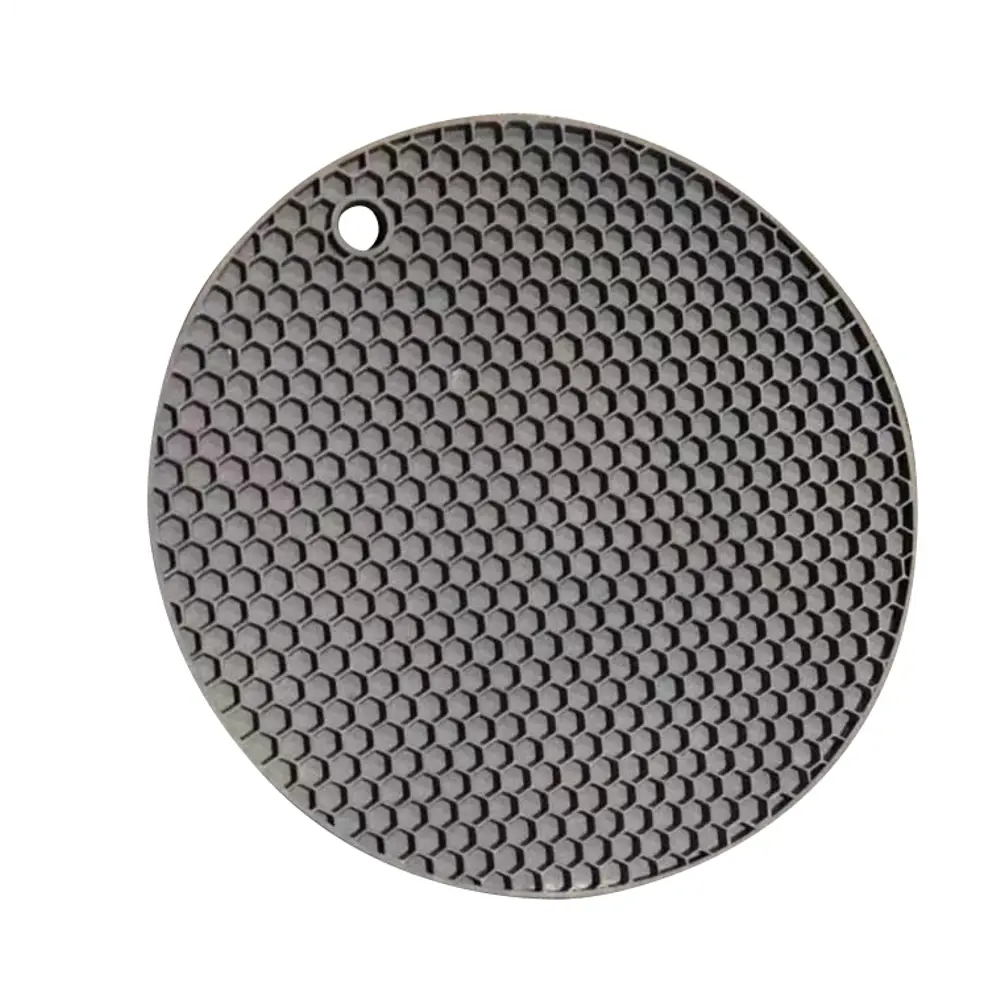 Подставка под горячее 18x18x0.7 см силикон цвет чёрный 82575559 STLM-2070478 Santreyd  - Вид №2