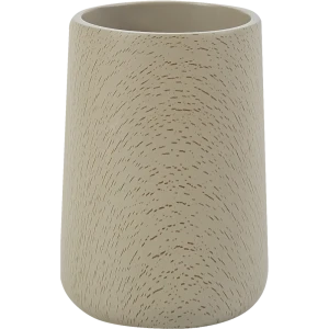 Стакан для зубных щеток Bath Plus Legno полирезина цвет серо-коричневый