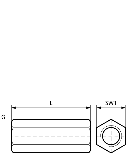 6458940 Монтажный элемент BIS Соединительные муфты (BUP1000) соединение резьбовых элементов WALRAVEN  - Вид №1