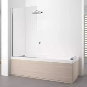 Novellini. Шторка на ванну 90x150 см 1V с хромированным профилем YOUNG 2.0