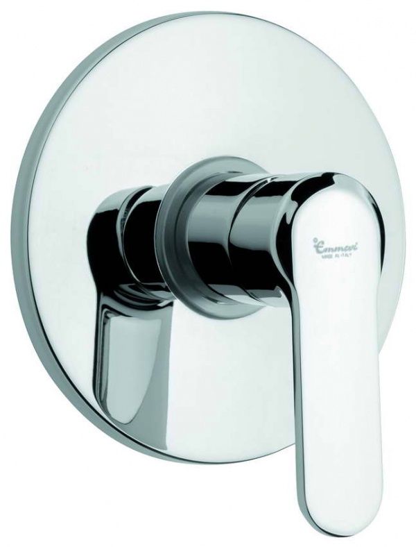 77009CR/B Emmevi Nefer, встраиваемый смеситель для душа, цвет хром/белый