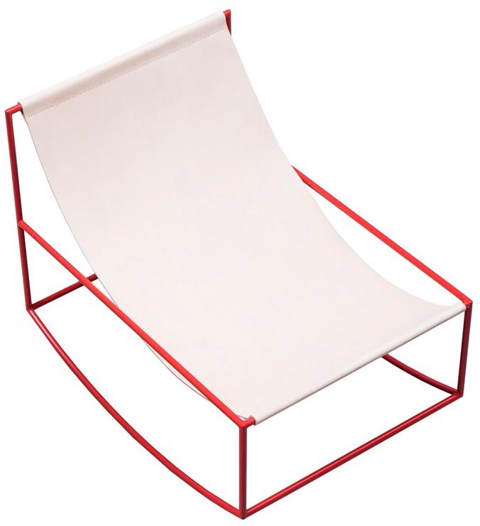 valerie_objects Кресло-качалка из стали с порошковым покрытием  V9018020  - Вид №5