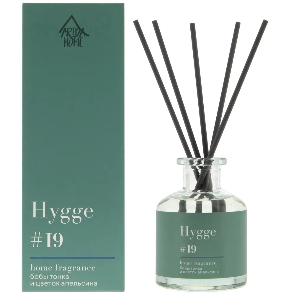 Аромадиффузор ARIDA HOME Hygge 19 с ароматом Тонка и апельсинового цвета 88950274