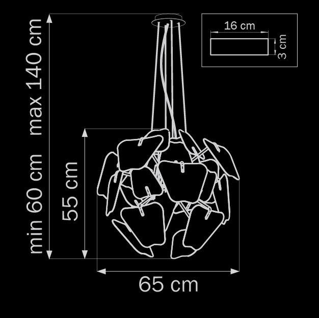 Подвесной светильник Lightstar Planaria 808010 LIGHTSTAR ДИЗАЙНЕРСКИЕ, PLANARIA 070445 Хром  - Вид №1