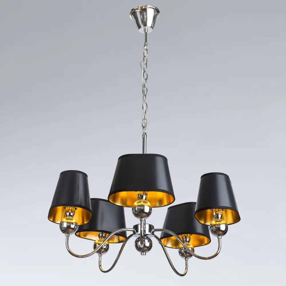 Люстра Turandot 5xE14x40 Вт, металл/пластик, цвет хром/мультиколор Arte Lamp STLM-2193531 - Вид №3