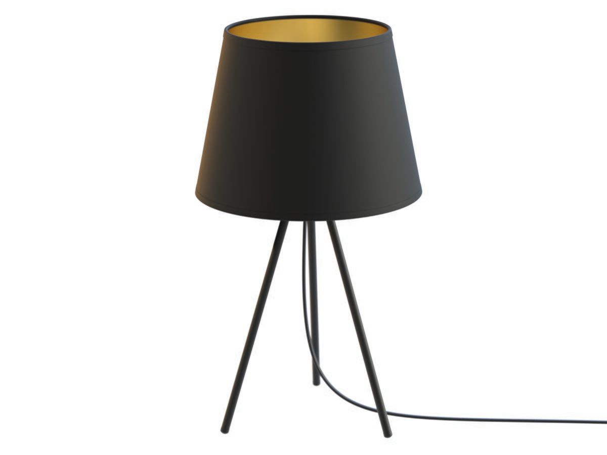 Настольная лампа из ткани и стали Novalux Chanel ARCH-00099834