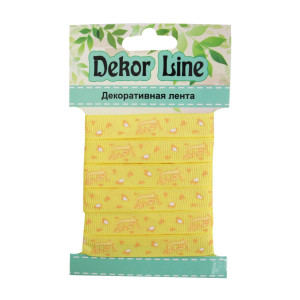 90865247 Лента репсовая 'Love' 10мм x 3м желтый STLM-0414951 АЙРИС