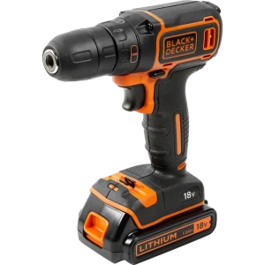 Шуруповерт аккумуляторный Black&Decker BDCDC18K1B, 18 В Li-ion 2х1.5 Ач 82328736 STLM-2027213