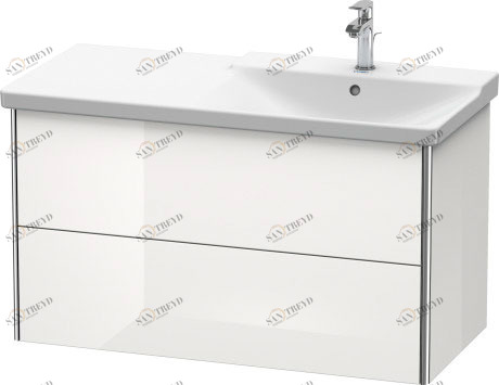 XS418802222 XSquare Тумбочка подвесная Белый глянцевый декор Duravit