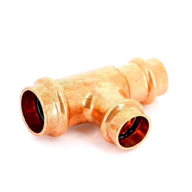 Тройник пресс 22x18x18 медный IBP P513002218018 - Вид №1