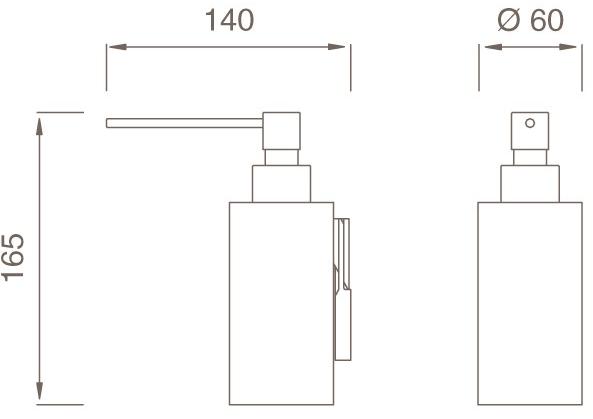 Ceadesign Настенный диспенсер delrin® Stem - accessori Dos 06 - Вид №1