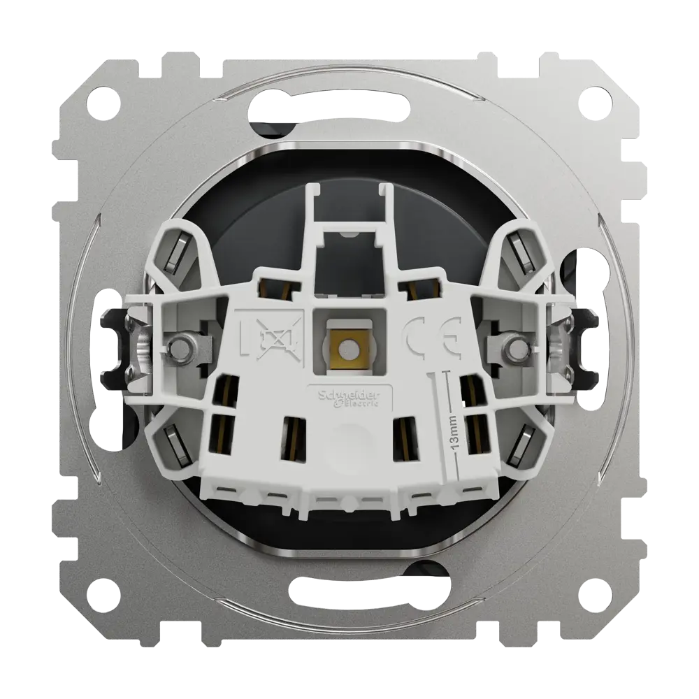 Розетка встраиваемая Systeme Electric Sedna Design  без заземления, цвет антрацит STLM-2083339 - Вид №2