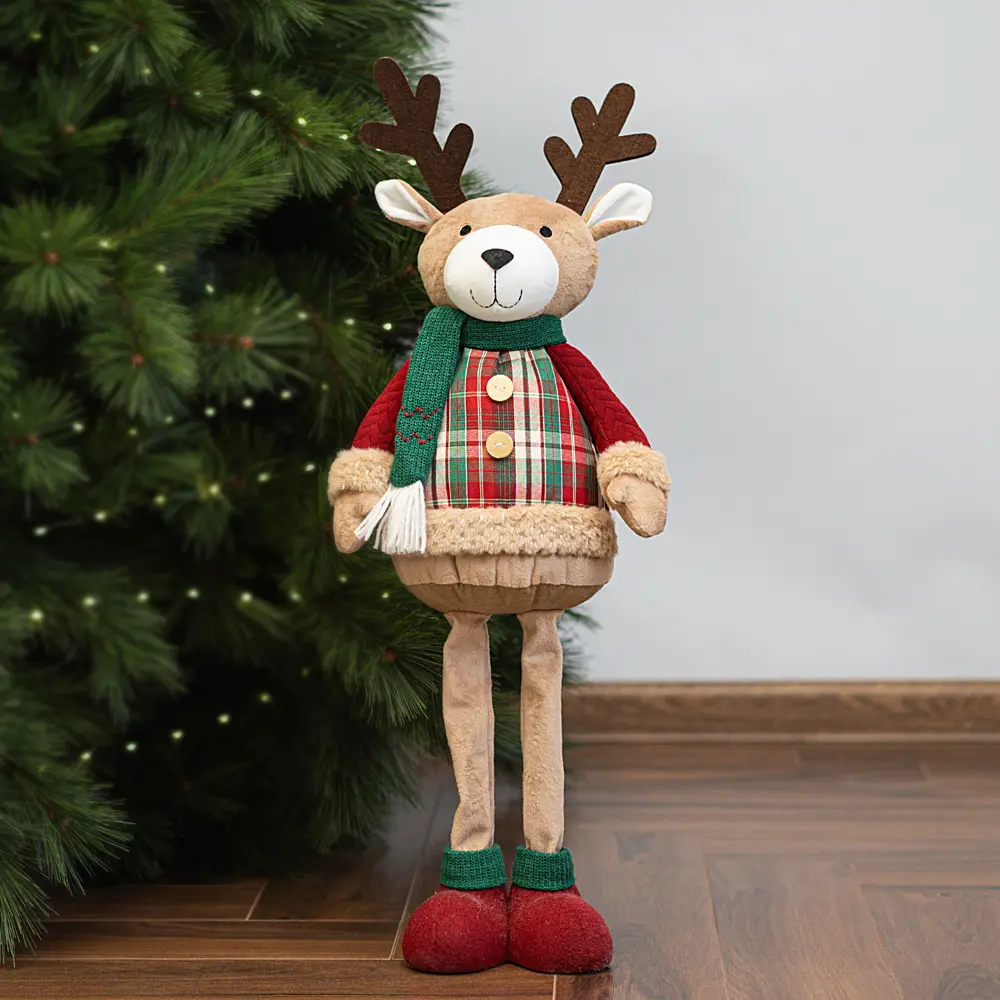 89368896 Декоративная фигура Олень Рождественский 36 см красная STLM-1380541 Santreyd 