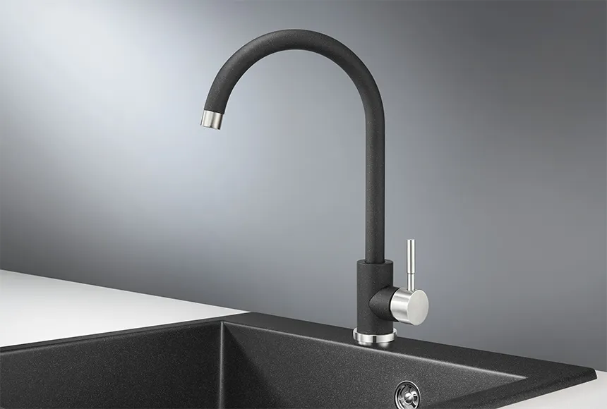 ST-4031, ЧЁРНЫЙ, СМЕСИТЕЛЬ КУХОННЫЙ GRANULA Standart ST-4031-ST25