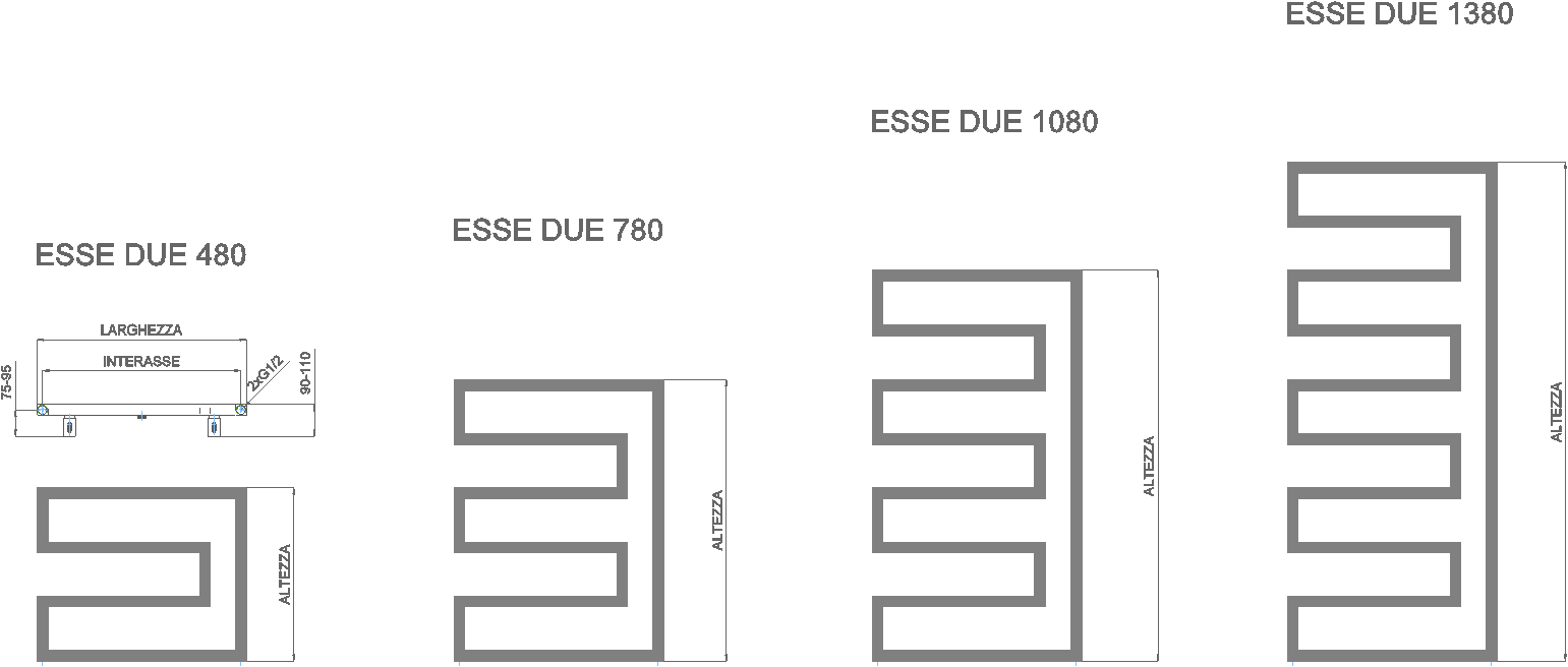 Geber Radiatori Настенный электрический полотенцесушитель Termodesign sun-id-1408242 - Вид №8