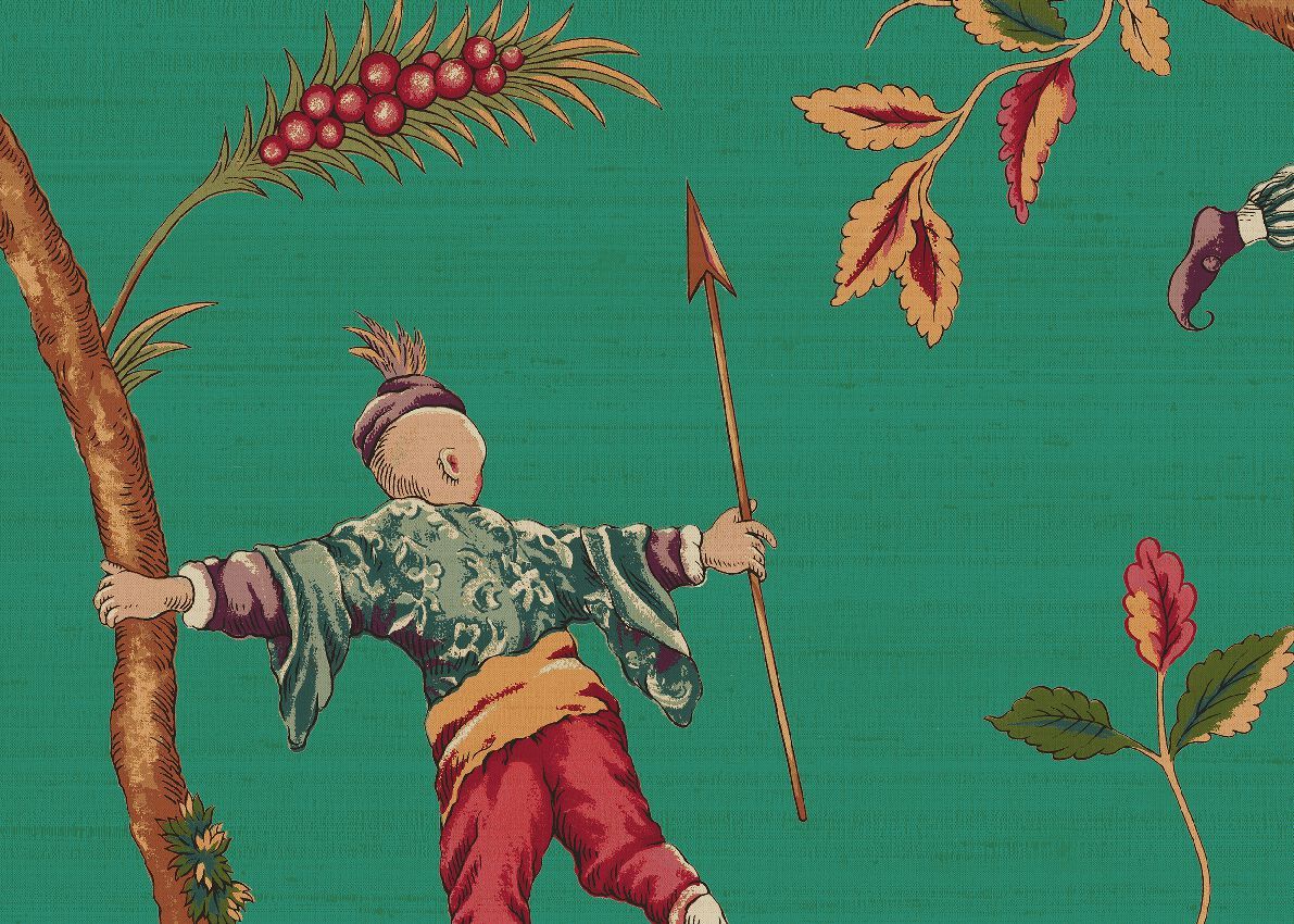 Нетканые обои с рисунком Jannelli&Volpi SCALAMANDRÉ ARCH-00091858 - Вид №7