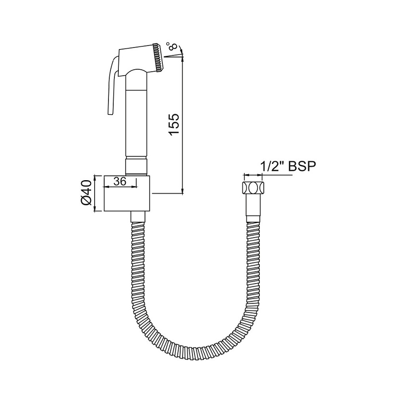 ALD-CHR-577 Комплект гигиенический Jaquar Allied Santreyd  - Вид №1