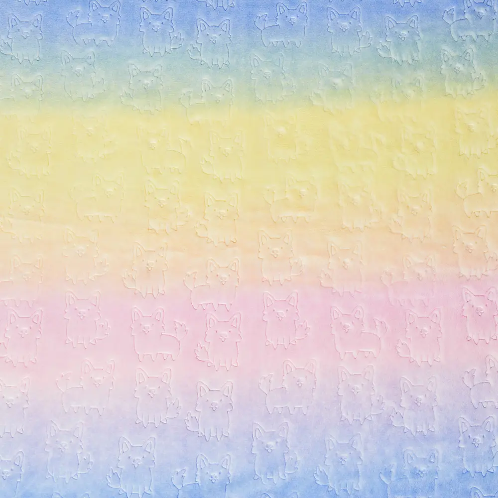 Плед радужный Щенок Корги 140x200 см фланель цвет разноцветный 89337319 STLM-2082981 Ardenza - Вид №1