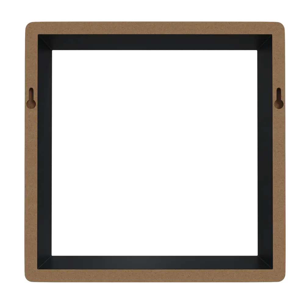 Полка настенная Spaceo 20x20 см/24x24 см/28x28 см МДФ цвет чёрный 3 шт STLM-2051960 - Вид №7