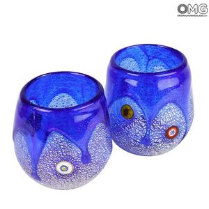 1163 ORIGINALMURANOGLASS Набор из 2 стаканов Гото для ликёров - Goto da Liquore - муранское стекло OMG 6 см