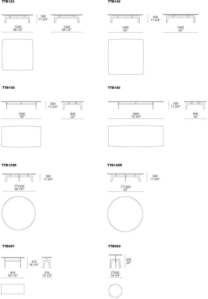 Poliform Низкий прямоугольный журнальный столик из мдф Tribeca sun-id-1486626 - Вид №1