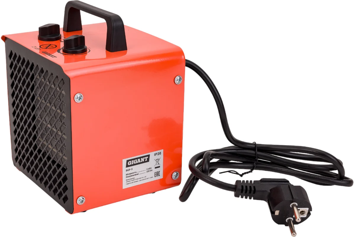 9177289 Тепловая пушка электрическая Gigant BGP-3 STDN-0040448 - Вид №2