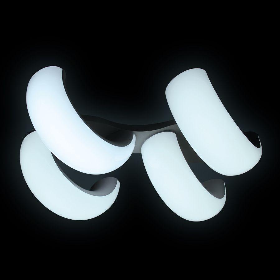 Потолочная светодиодная люстра Ambrella light Orbital Cloud FC11/4 WH 80W D620*500 AMBRELLA LIGHT ORBITAL CLOUD 220087 Белый  - Вид №1