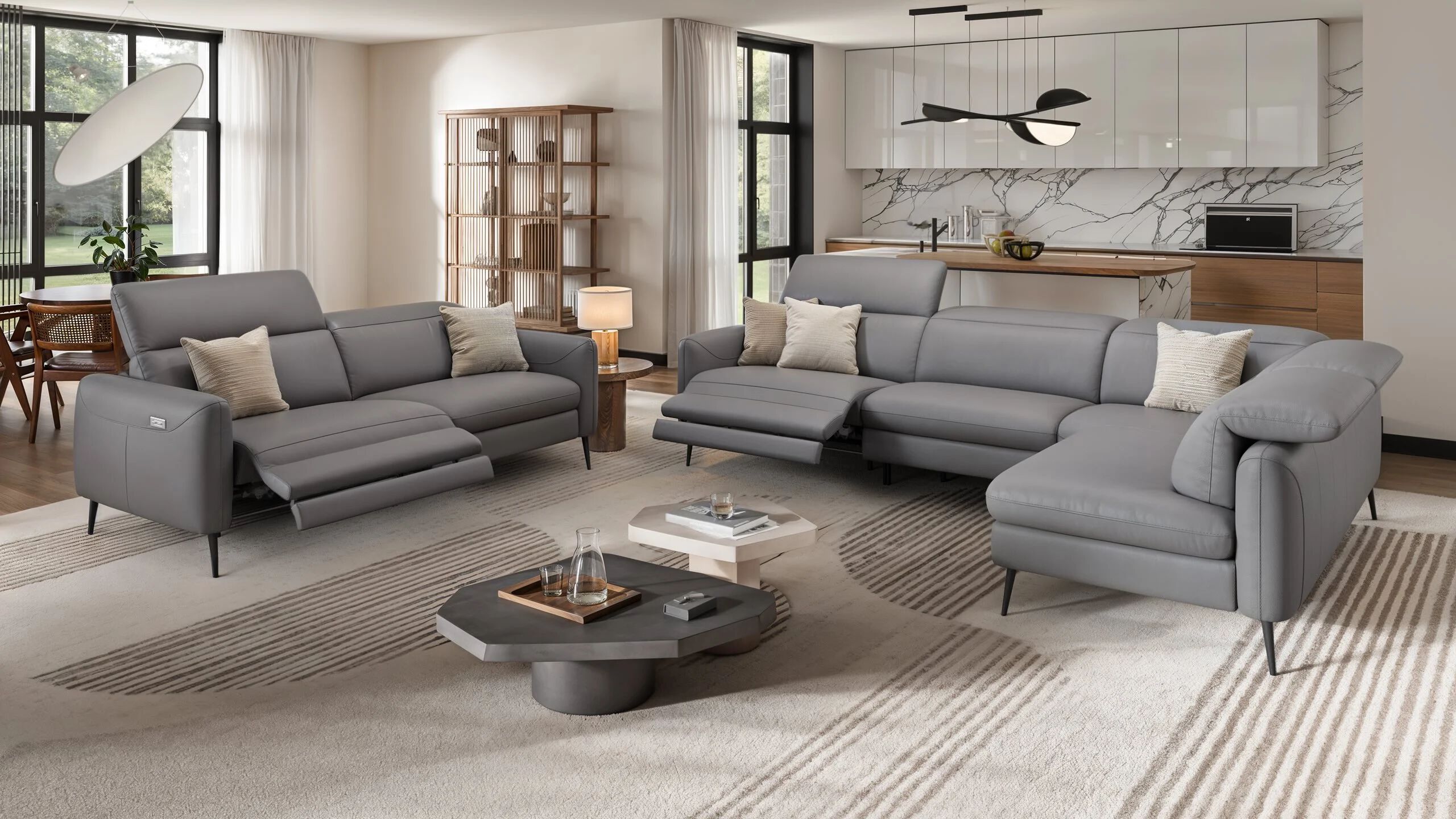 Кожаный угловой диван Sofanella Мессина ARCH-00138543 - Вид №12