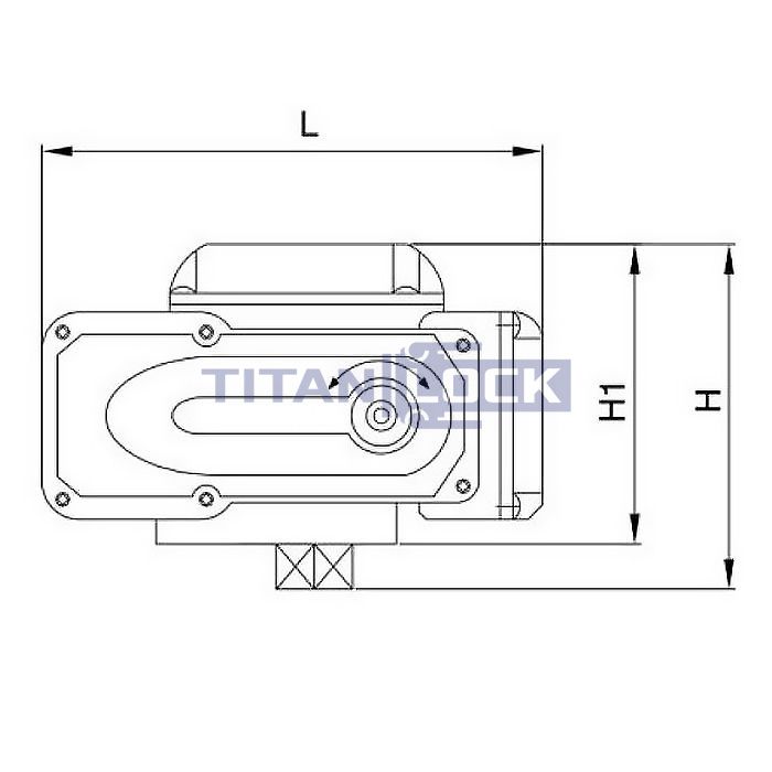 Электропривод для запорной арматуры, тип 10, алюм, TLAE10-AL TITAN LOCK  - Вид №1