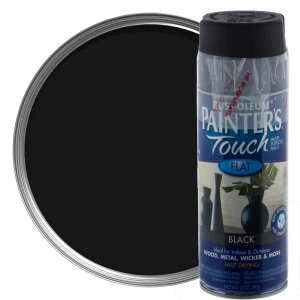 Краска аэрозольная Paint Touch матовая цвет чёрный 340 г