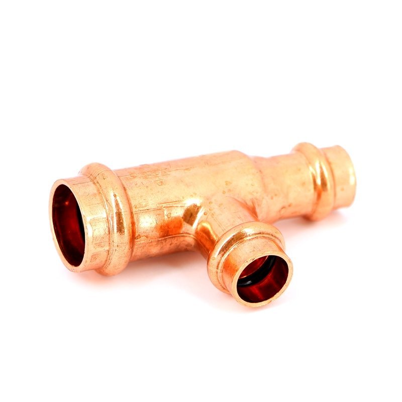 Тройник пресс 22x15x15 медный IBP P513002215015 - Вид №1