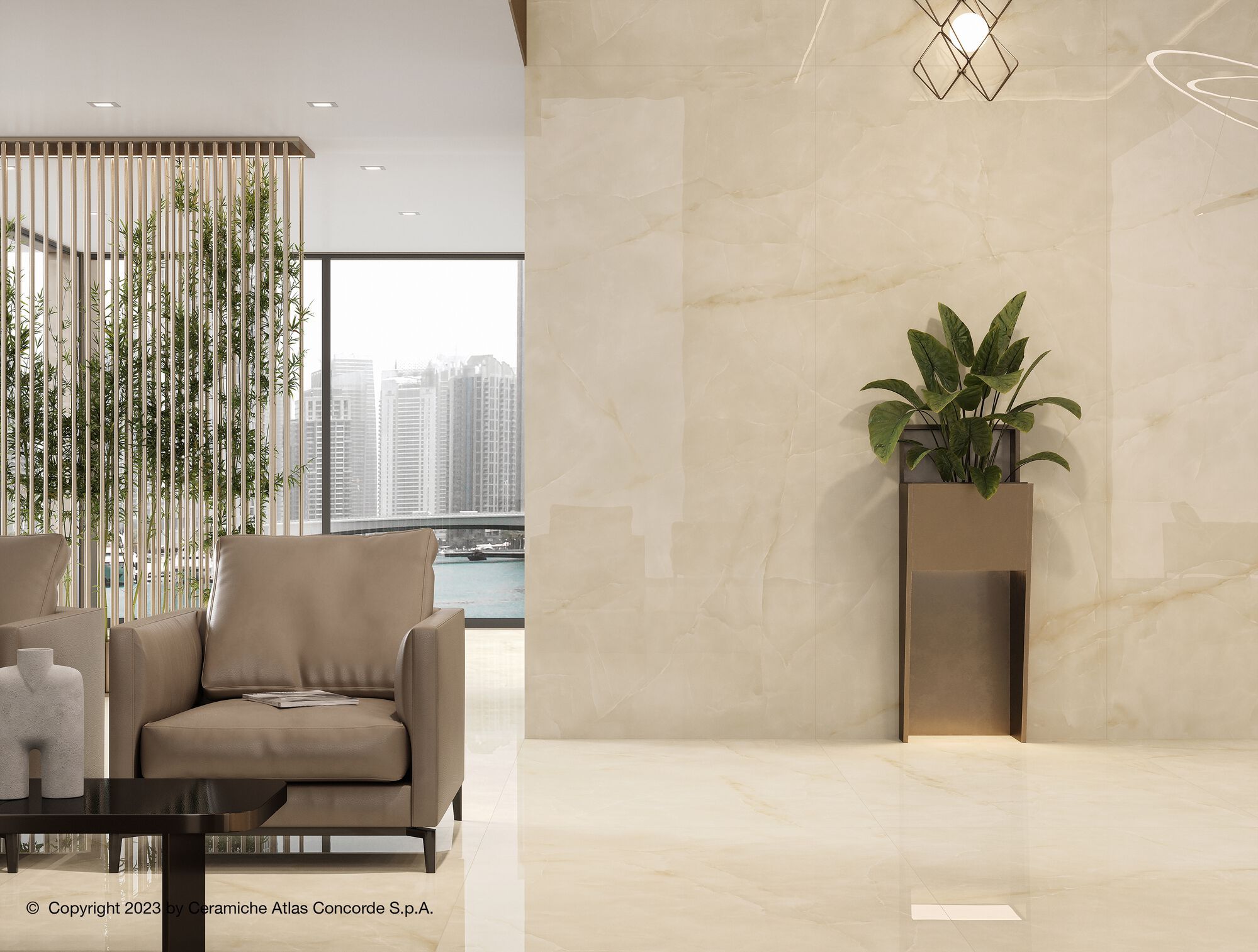 Напольное / керамогранит с эффектом оникса Atlas Concorde Marvel Onyx ARCH-00100320 - Вид №23