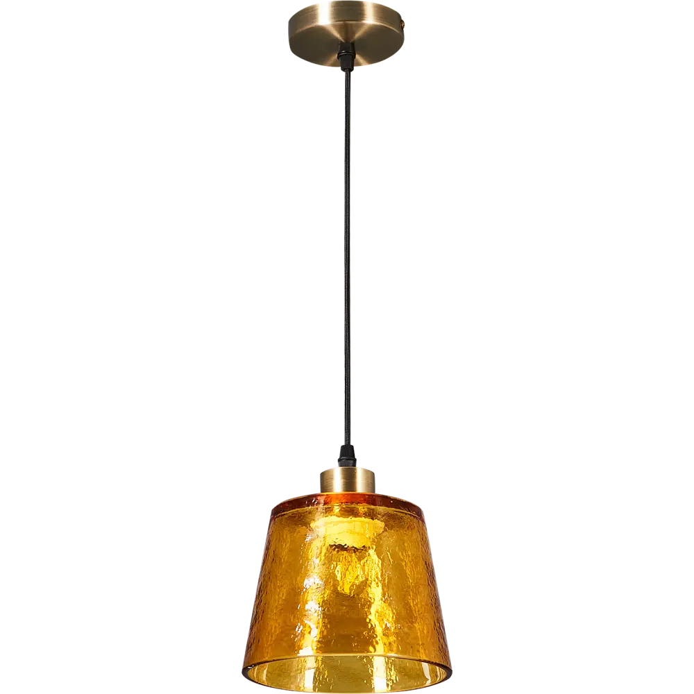 Подвесной светильник Freya Devas с золотистым корпусом и стеклянным плафоном 88241812 STLM-1574901 - Вид №2