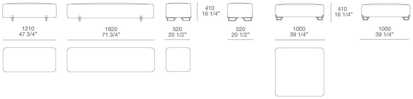 Poliform Квадратный кожаный пуф sun-id-1475085 - Вид №4
