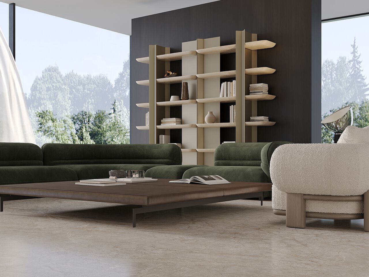 Мраморный пол / покрытие GANI MARBLE TILES OSCAR BEIGE ARCH-00052714 - Вид №1