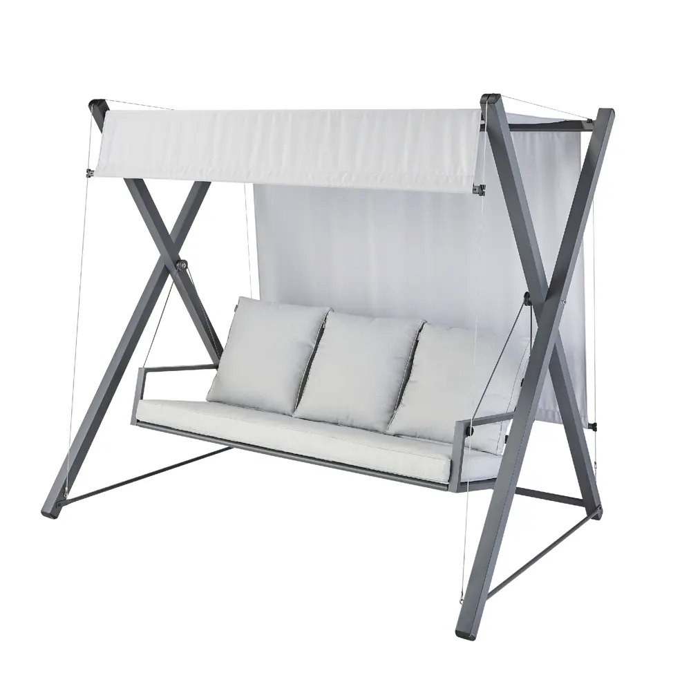 Качели садовые BEGINIA Odyssea сталь светло-серый STLM-2115748 - Вид №1