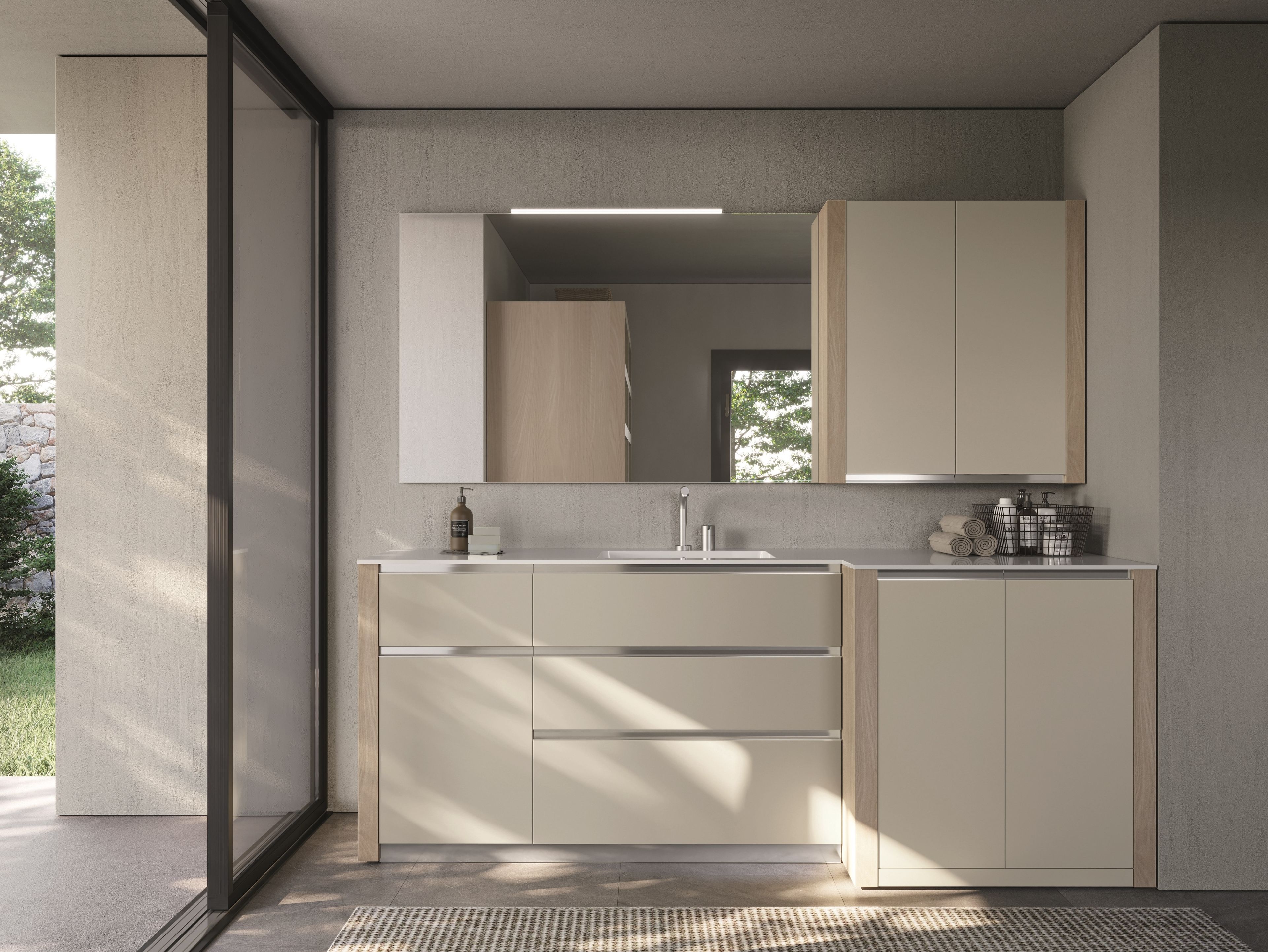 Модульный шкаф для белья Ideagroup пространство-время ARCH-00046776