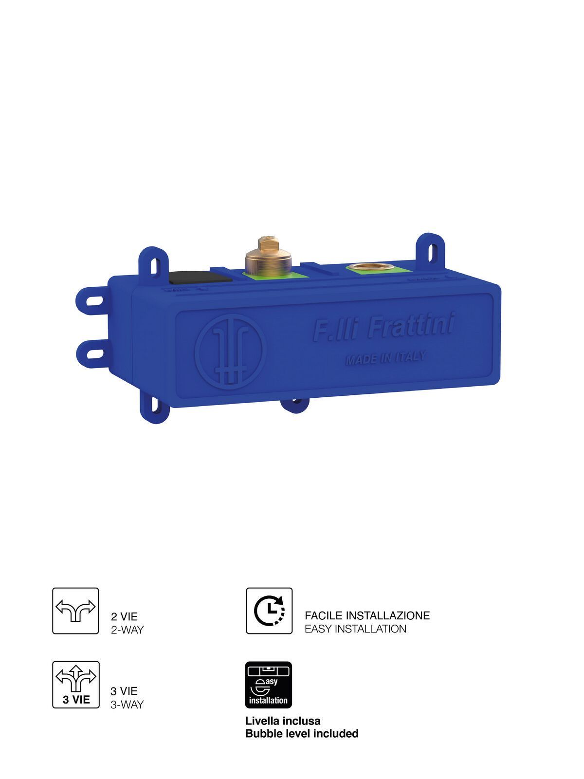 Встраиваемый корпус для однорычажного смесителя для душа / ванны Rubinetterie Frattini 98028 ARCH-00061366 - Вид №1