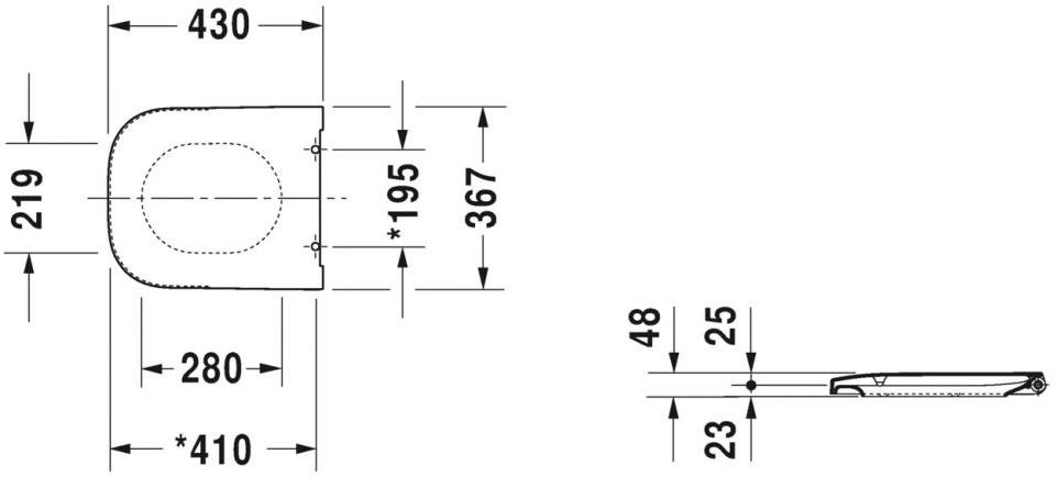 Крышка сиденье для унитаза Duravit Happy D.2 sun-id-1419023 - Вид №2
