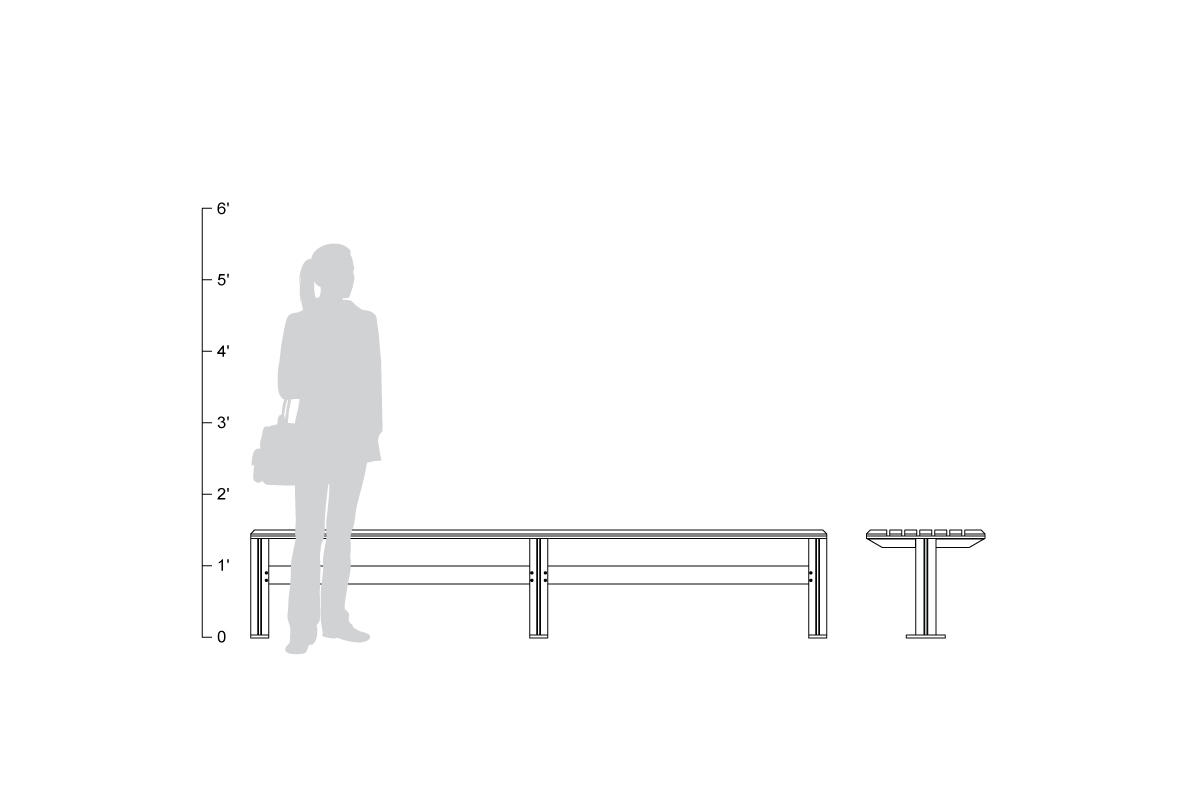 FSRT35 Скамейка рыцаря  Forms-surfaces  - Вид №28
