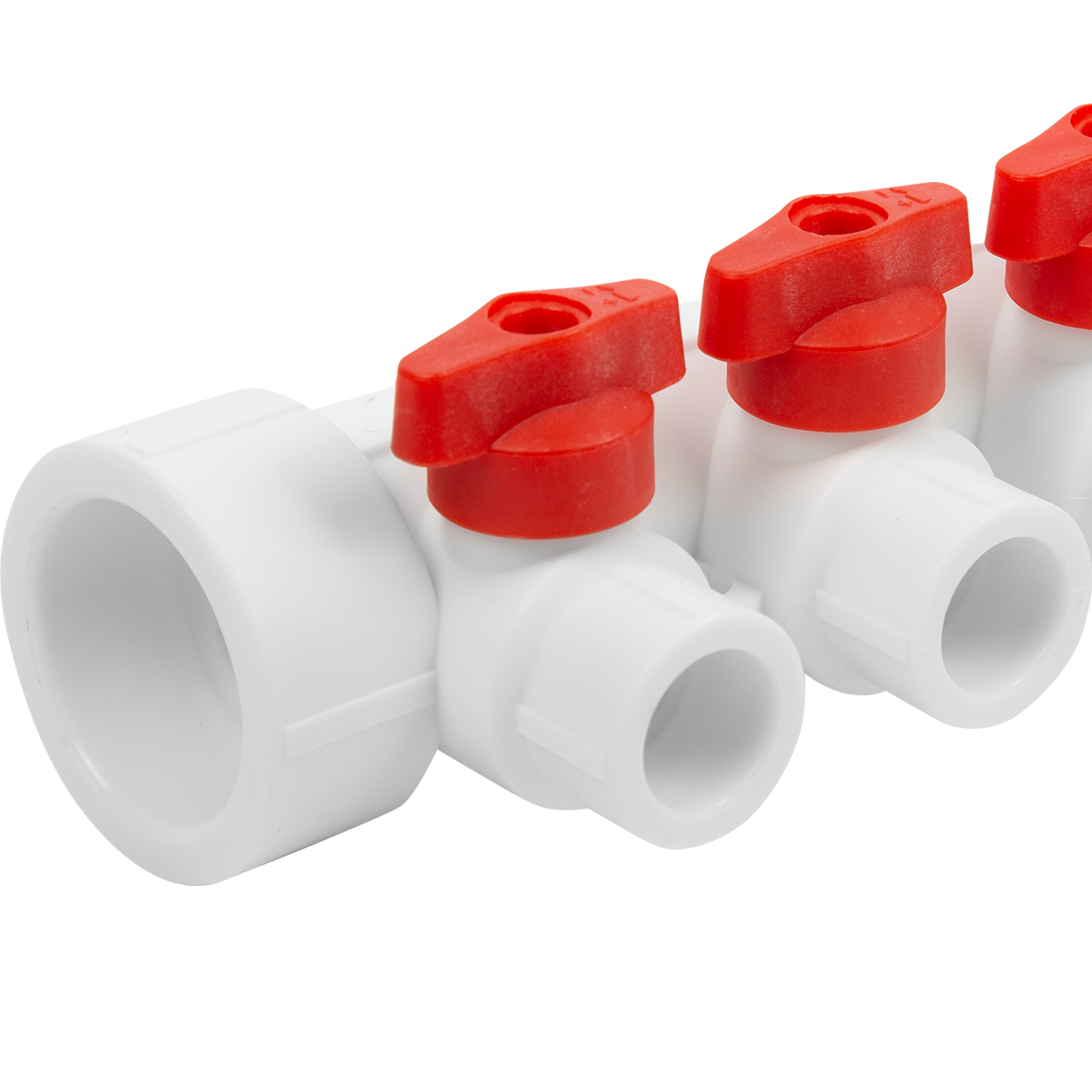 Коллектор распределительный Valfex 5 выходов с шаровыми кранами 40x20 мм 85044178 STLM-0057866 - Вид №2