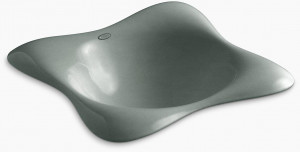KOHLER Емкость для Dolce Vita, встраиваемая или настенная раковина для ванной комнаты с нижней стороной Iron Black K-2815-P5-FT
