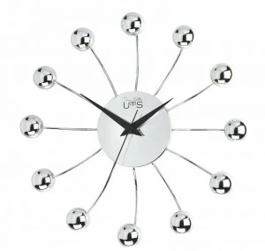 Часы настенные металлические Tomas Stern 8001 TOMAS STERN СОЛНЦЕ 00-3872714 Хром