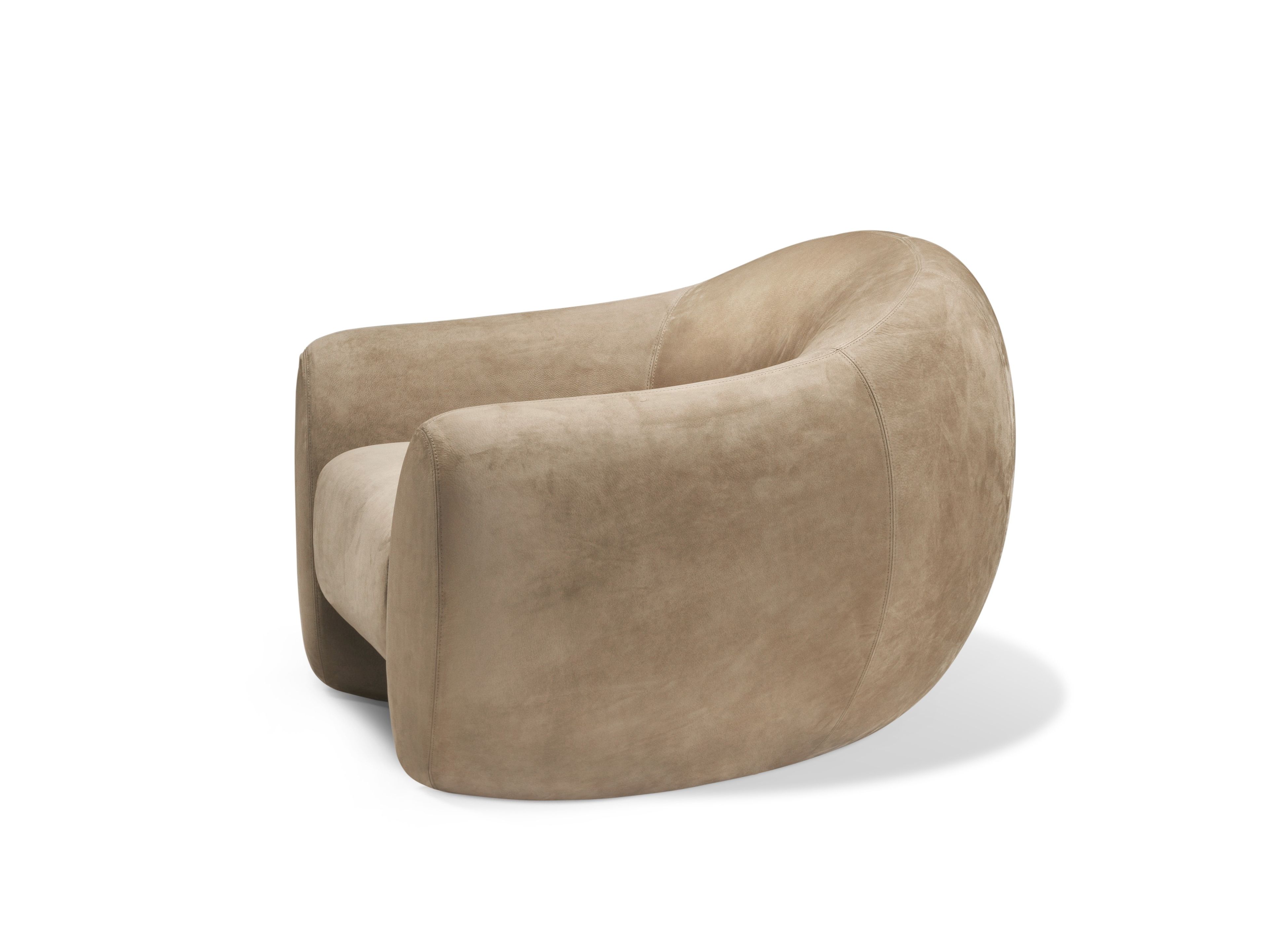 Кресло из нубука с подлокотниками GHIDINI1961 Elephant ARCH-00112706 - Вид №1