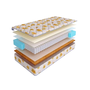 90856093 Матрас SkySleep FUNNY Middle TFK 90x200 см независимый пружинный блок, односпальный, ортопедический, кокосовый STLM-1449301