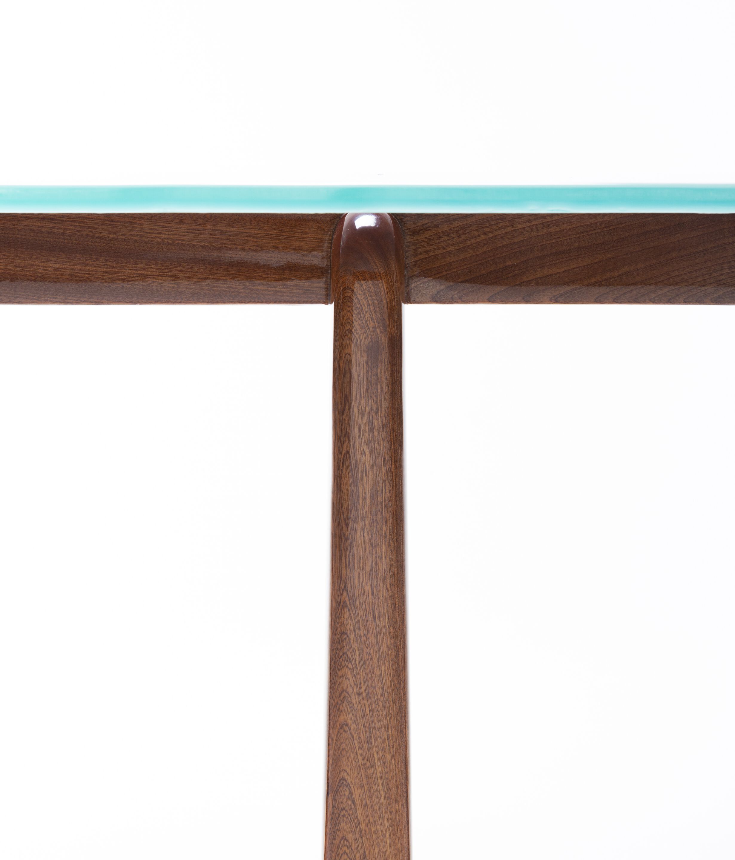 Овальный стол из красного дерева и хрусталя Exteta Sunset ARCH-00027432 - Вид №5