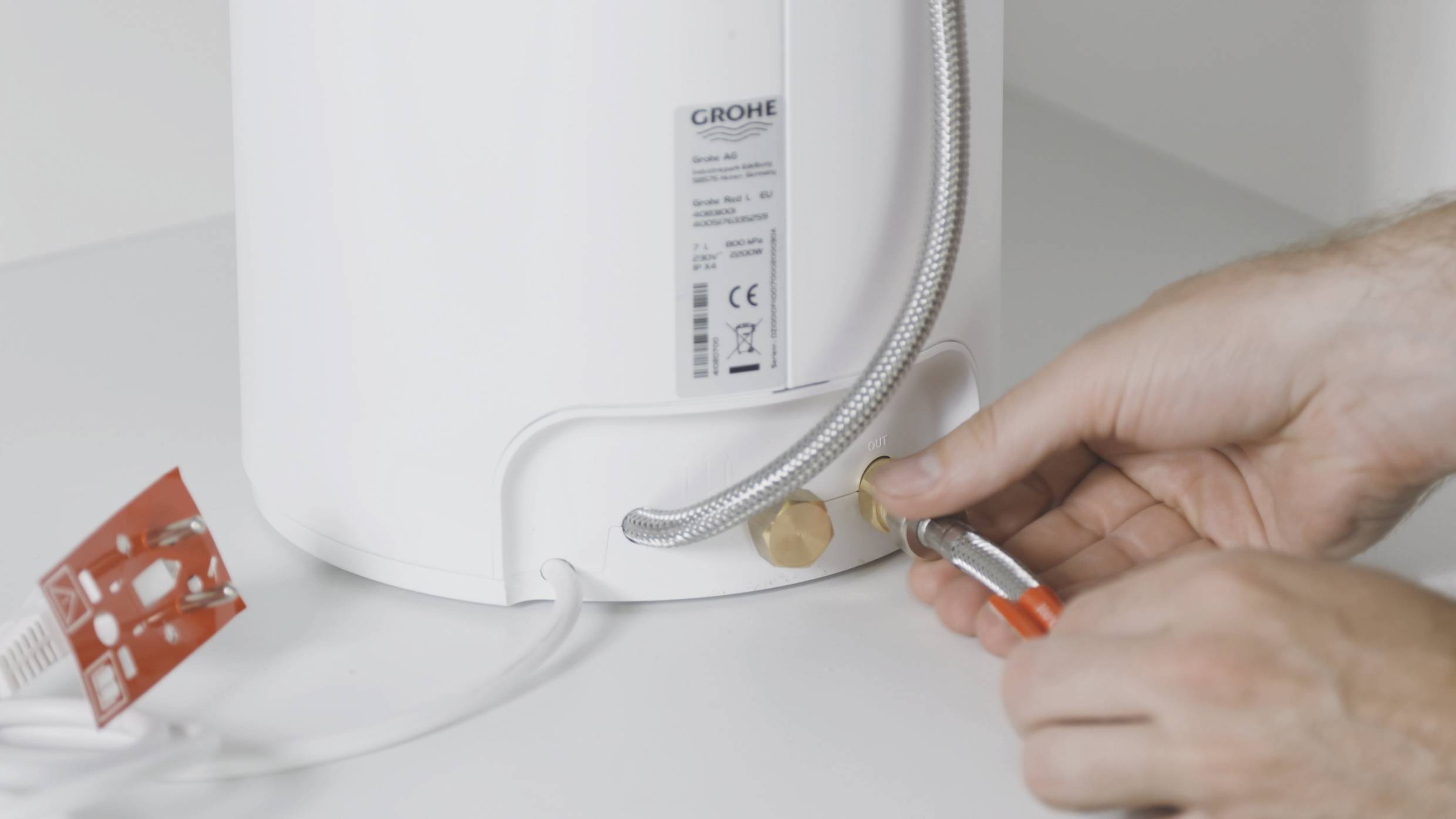 Комплект со смесителем для кухни GROHE Red Duo New, бойлер L-size, хром (30079001) - Вид №8