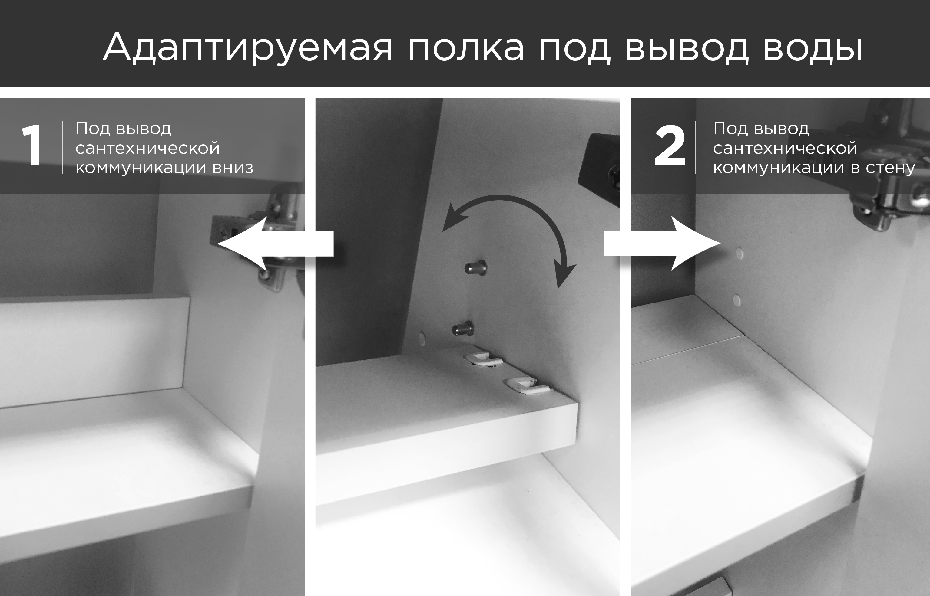 У85929 Тумба с раковиной Laura 40Н 1д. Белый глянец 1 Marka Laura - Вид №4