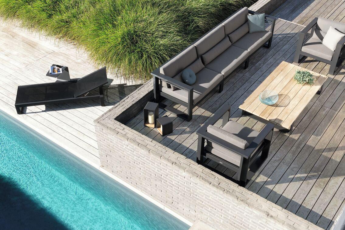 MNST206 Concept 4 лава черный текстиль справа Manutti Fuse - Вид №1